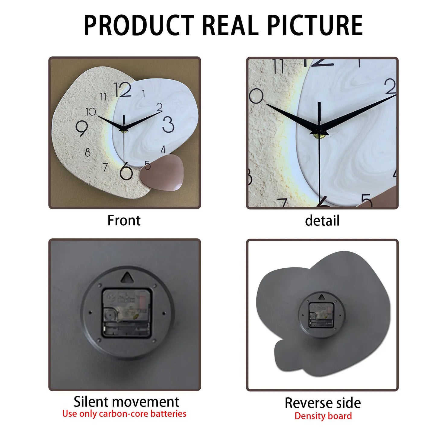 Modern Simple Wall Clock – Silent Quartz Bedroom & Living Room Decorative Clock | Home Echo