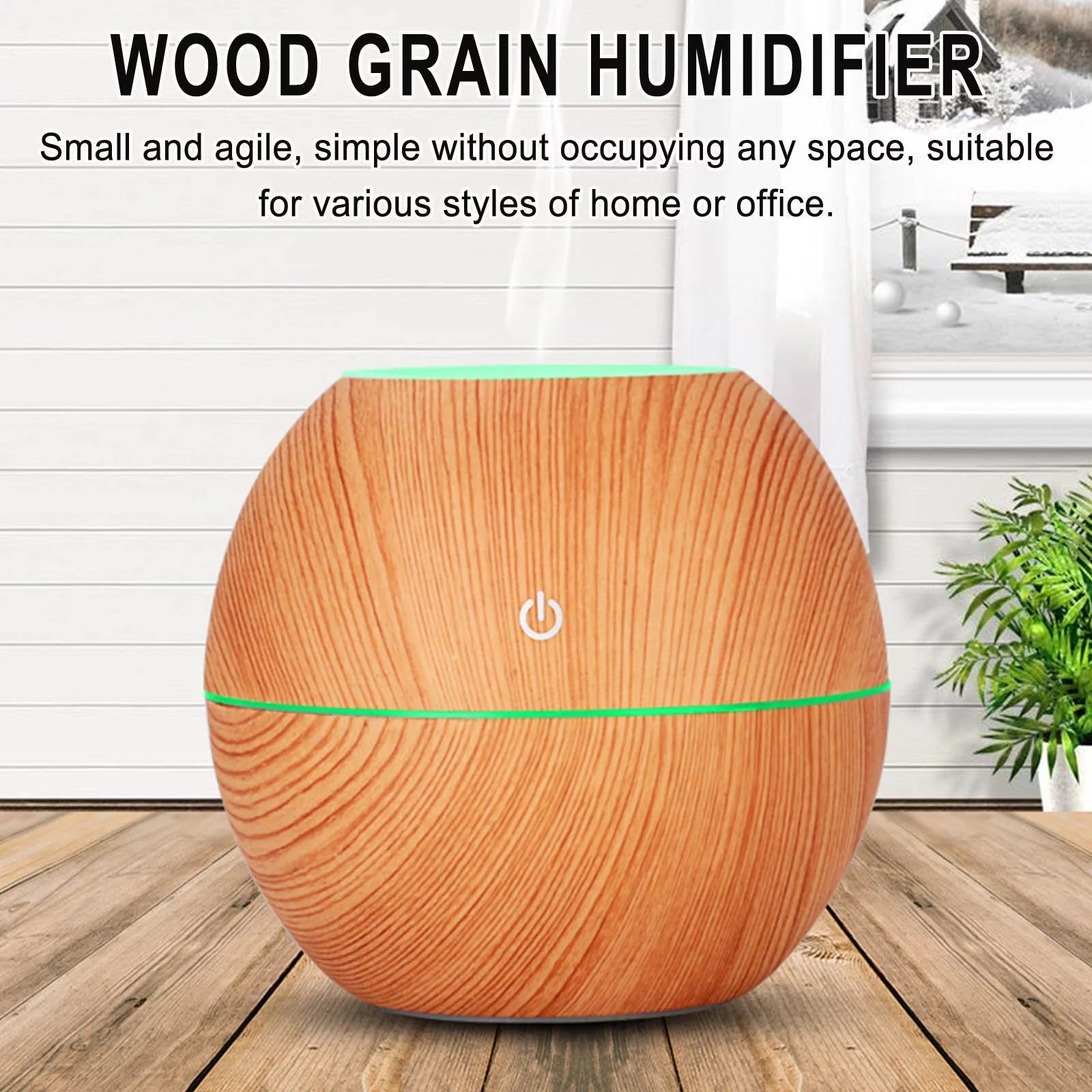 Essential Oil Diffuser & Humidifier – Ultrasonic Electric Aroma Vaporizer with LED Color Light & Auto-Off Safety for Home, Bedroom & Office