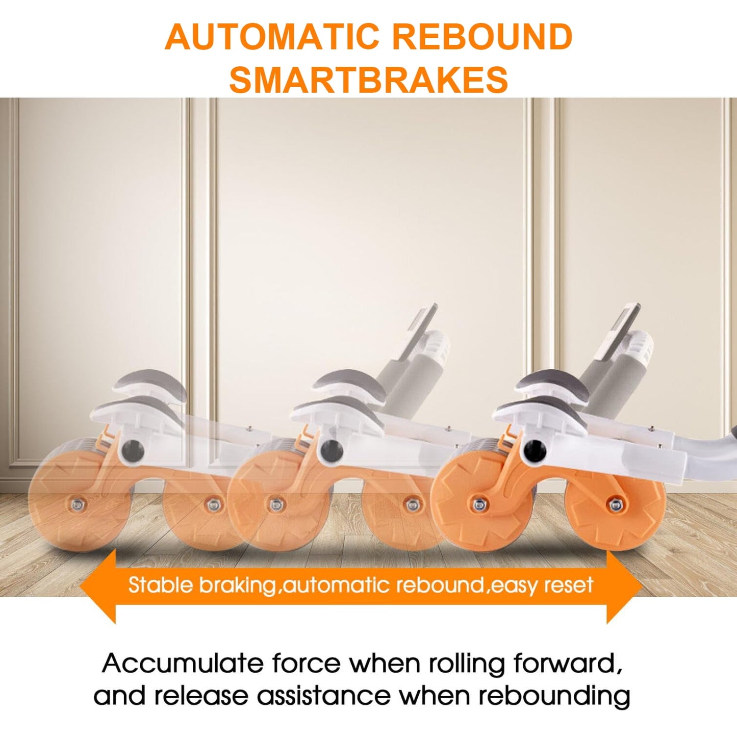 2025 Ab Roller with Timer & Elbow Support – Automatic Rebound Abdominal Wheel for Core Training