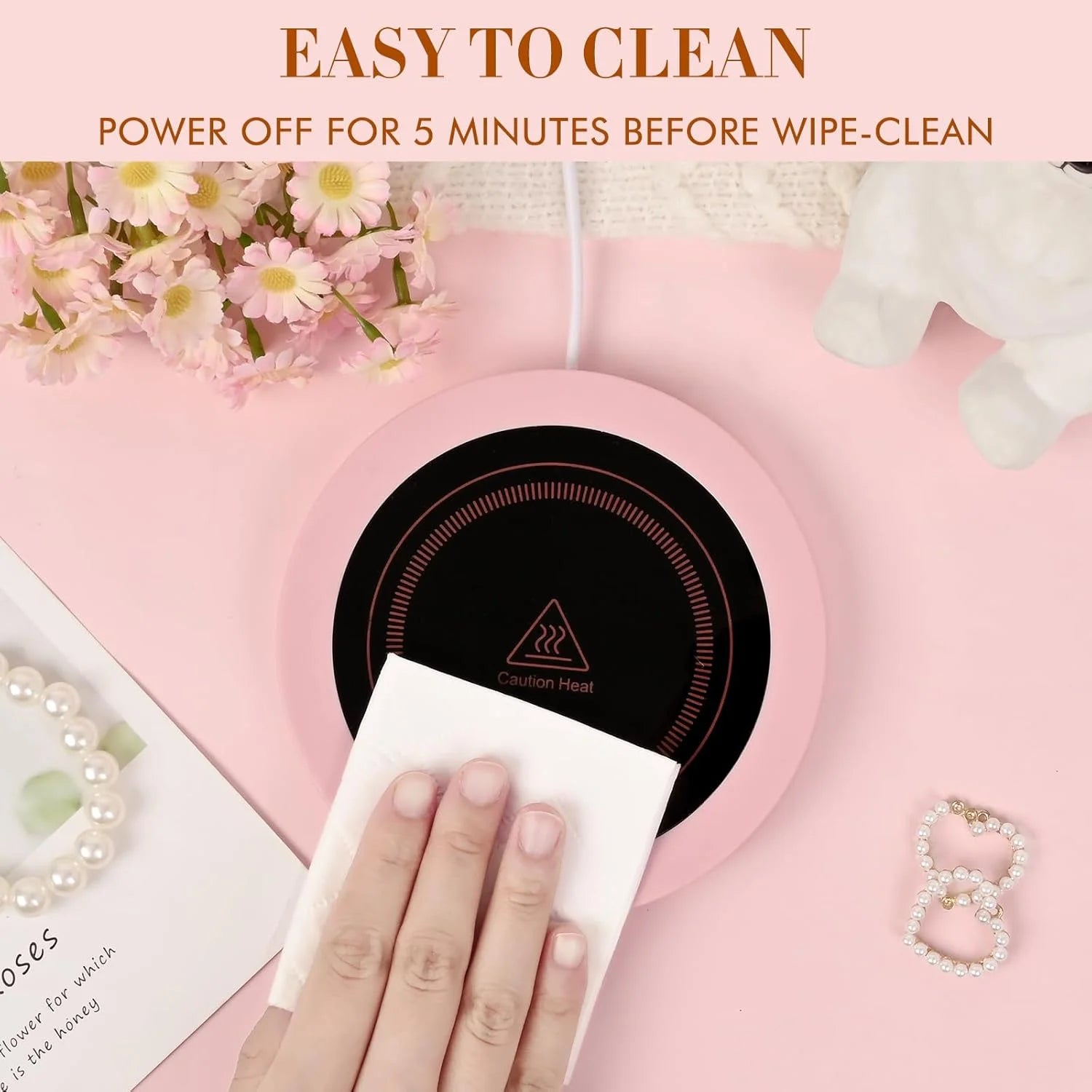 Best Grandma Ever Mug & Coffee Mug Warmer Set – Auto Shut-Off Desk Warmer for Coffee, Tea & Hot Drinks | Perfect Gift for Grandma