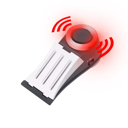 Hotel Door Stopper with Flashing Burglar Alarm – Portable Security Door Wedge for Home & Travel