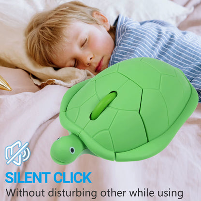 Cute Mini Turtle Wired Computer Mouse – 1200 DPI Optical USB Cartoon Mouse for Kids & Laptops