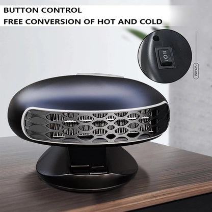 2-in-1 Fast Heating & Cooling Car Heater – 12V Portable Car Defroster with 360° Rotation & Cigarette Lighter Plug