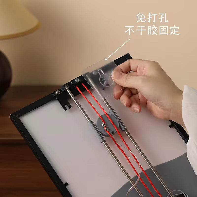 Kinetic Sunrise & Sunset Wall Lamp – Adjustable Dual-Rope Moving Light | Ambient Bedroom Wall Light, Decorative Night Lamp & Unique Home Gift