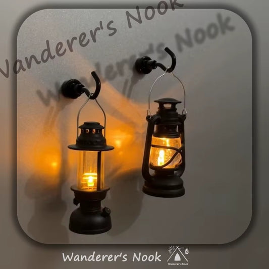 Mini Retro Fireplace Lamp Magnet – Vintage Luminous Home Décor Accent