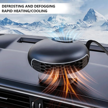2-in-1 Fast Heating & Cooling Car Heater – 12V Portable Car Defroster with 360° Rotation & Cigarette Lighter Plug