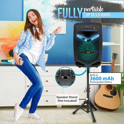 Portable Bluetooth Speaker System – 600W Rechargeable Outdoor Wireless Speaker with Powerful Sound & Deep Bass