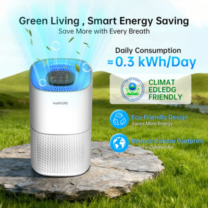 H13 True HEPA Air Purifier for Large Rooms up to 2500 ft² – Quiet Home Air Cleaner with Sleep Mode, Child Lock & 99.97% Filtration for Pets, Dust, Smoke & Allergens