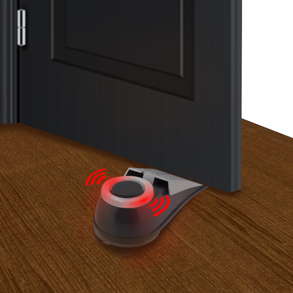 Hotel Door Stopper with Flashing Burglar Alarm – Portable Security Door Wedge for Home & Travel