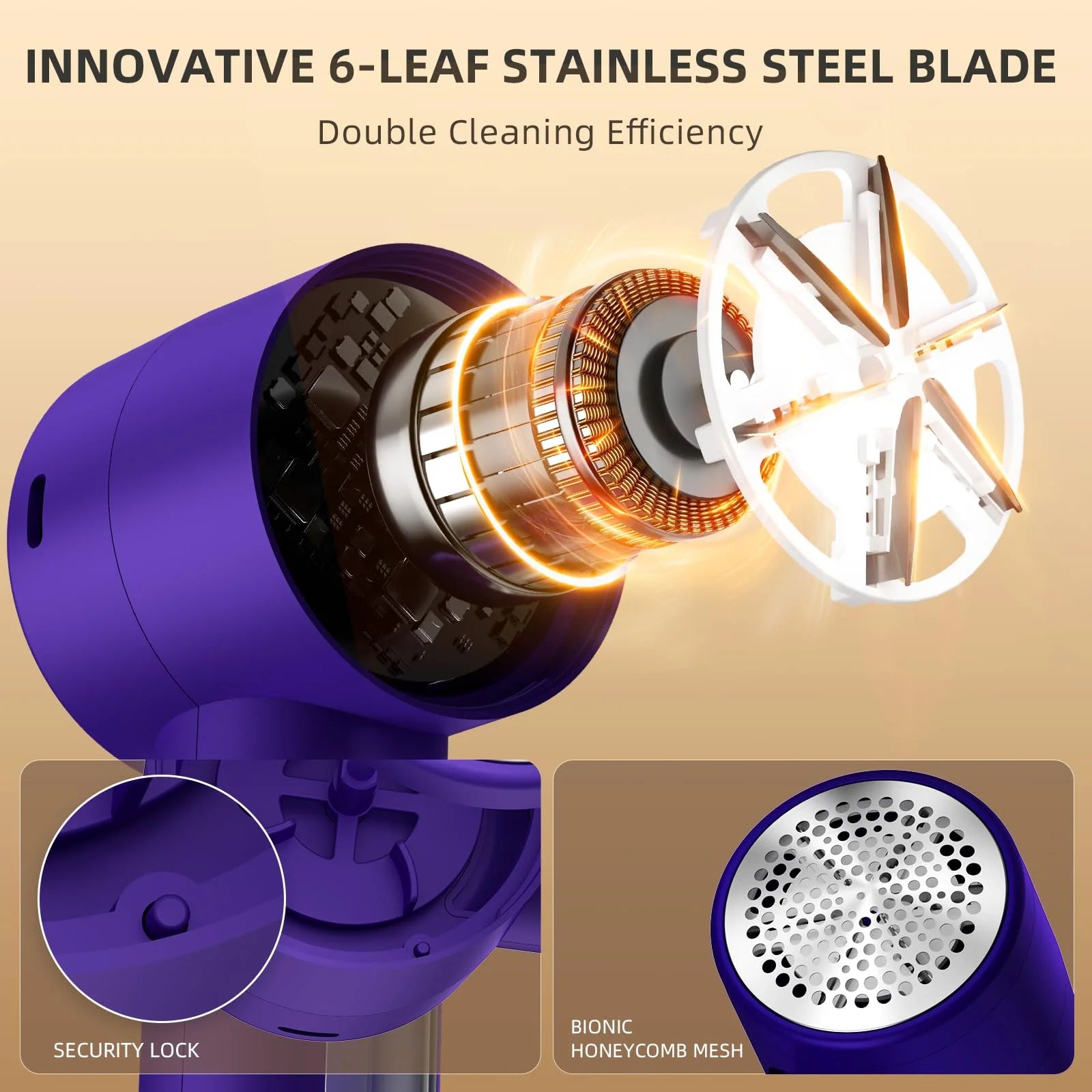 Rechargeable Fabric Shaver – Electric Lint Remover for Clothes, Sweaters, Blankets & Furniture (Portable & Powerful)