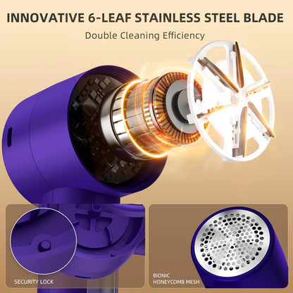 Rechargeable Fabric Shaver – Electric Lint Remover for Clothes, Sweaters, Blankets & Furniture (Portable & Powerful)