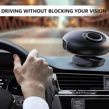 2-in-1 Fast Heating & Cooling Car Heater – 12V Portable Car Defroster with 360° Rotation & Cigarette Lighter Plug