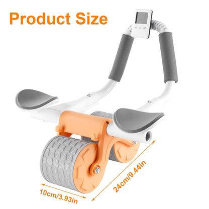 2025 Ab Roller with Timer & Elbow Support – Automatic Rebound Abdominal Wheel for Core Training