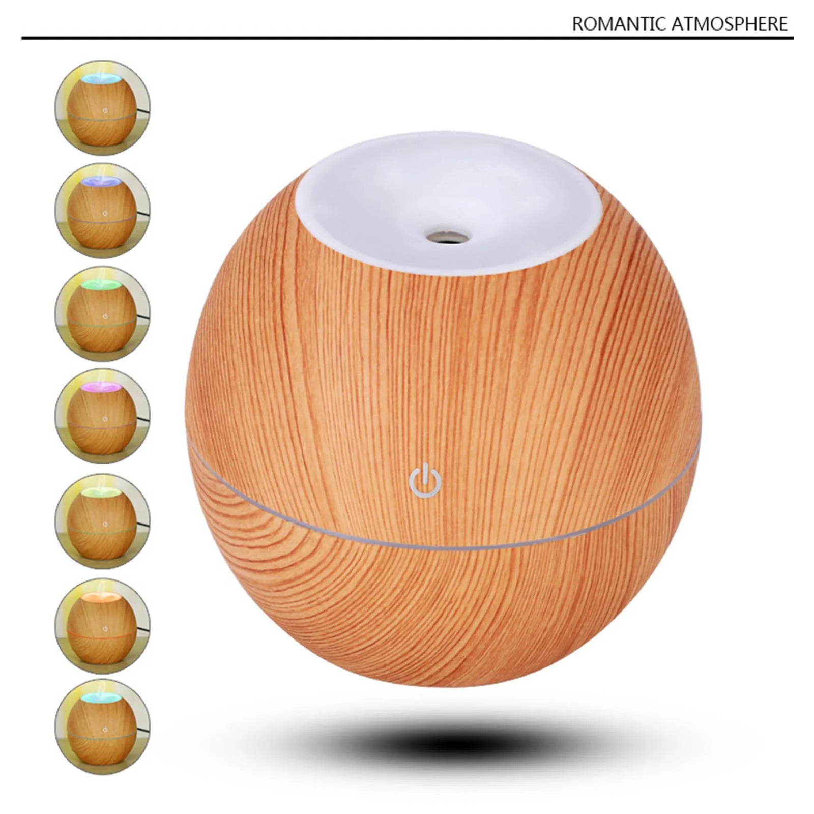 Essential Oil Diffuser & Humidifier – Ultrasonic Electric Aroma Vaporizer with LED Color Light & Auto-Off Safety for Home, Bedroom & Office