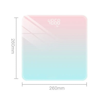Gradient Color Smart LCD Electronic Weight Scale – Digital Glass Body Scale with High-Precision Sensors | Home Echo