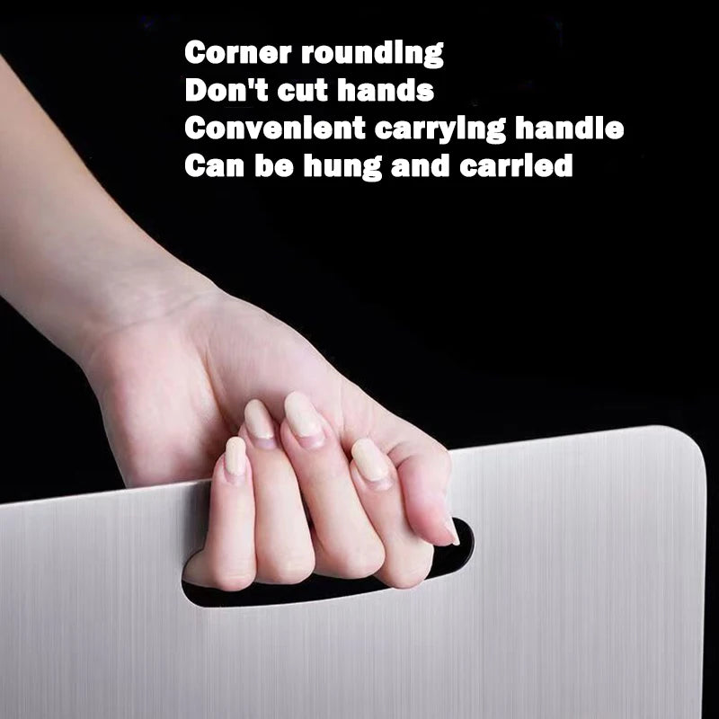 316 Stainless Steel Chopping Board – Double-Sided Thickened Cutting Board for Kitchen & Household Use | Durable, Hygienic, Easy to Clean Kneading Dough Board