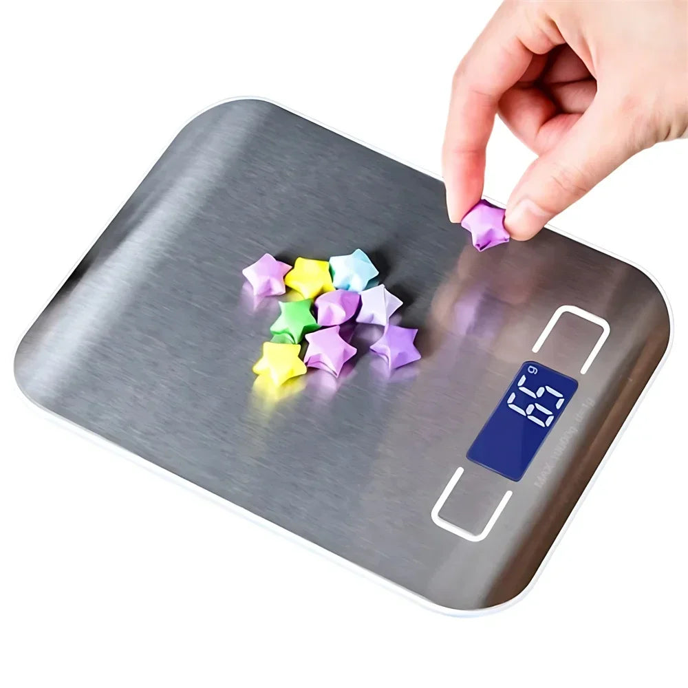 Digital Kitchen Scale – 5Kg/1G High-Precision Stainless Steel Food Scale with LED Display for Cooking, Baking & Jewelry