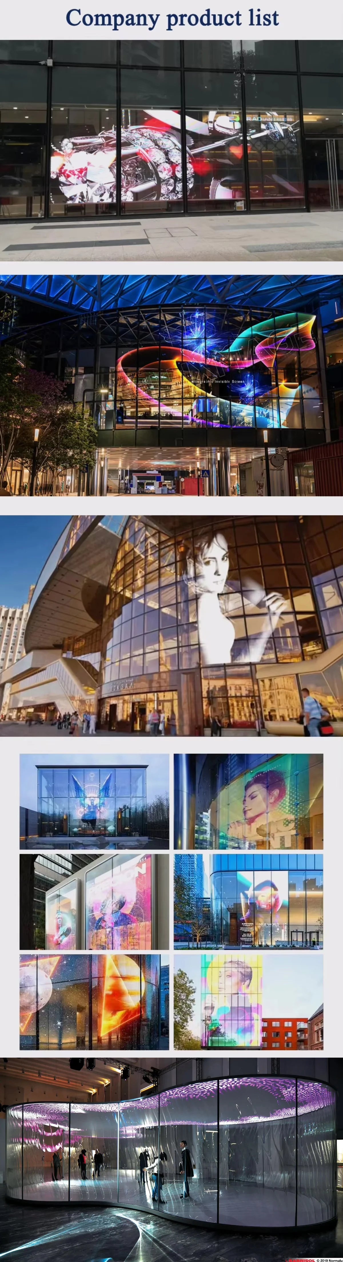 ClearView™ Flexible LED Glass – Transparent Digital Signage Display