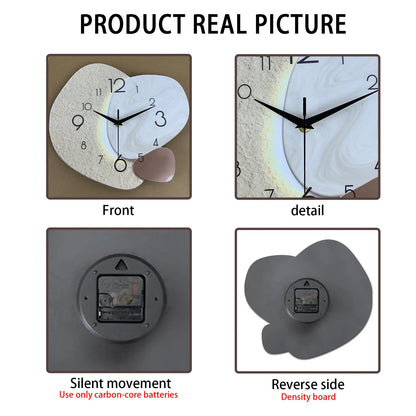 Modern Simple Wall Clock – Silent Quartz Bedroom & Living Room Decorative Clock | Home Echo