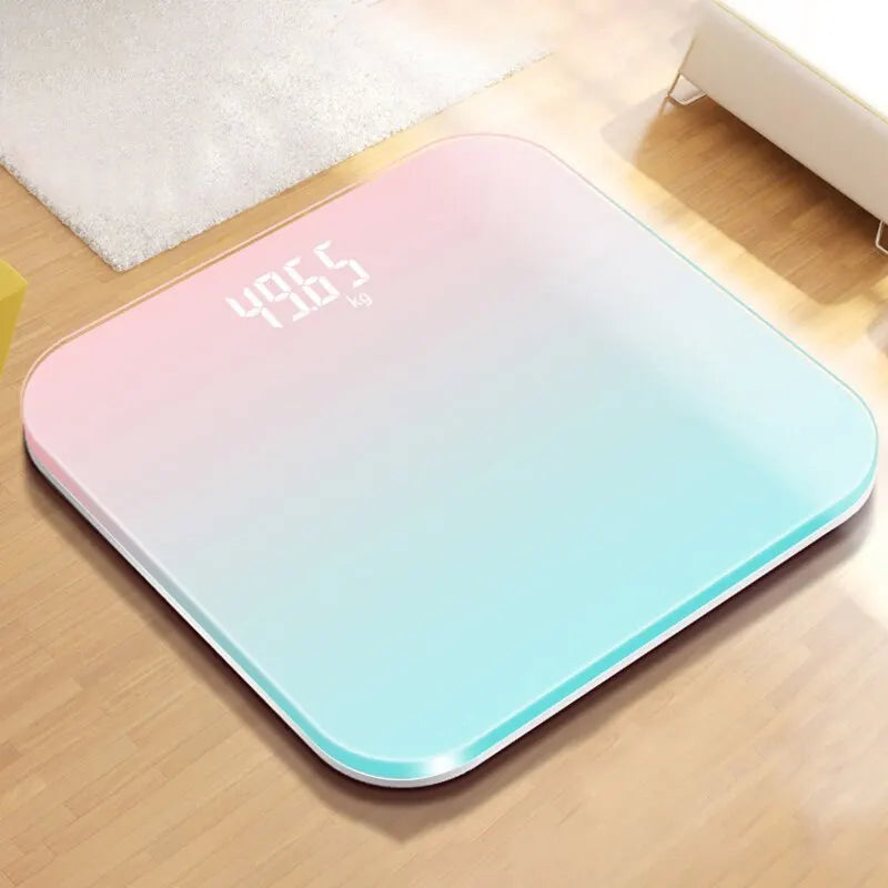 Gradient Color Smart LCD Electronic Weight Scale – Digital Glass Body Scale with High-Precision Sensors | Home Echo