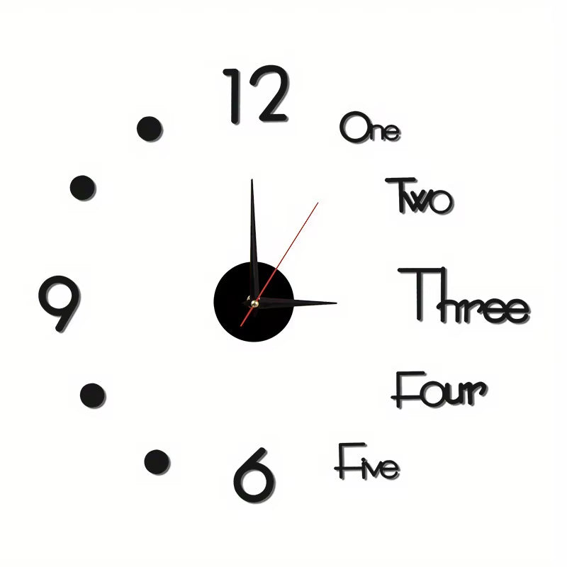 Modern Simple Wall Clock – Silent Quartz Bedroom & Living Room Decorative Clock | Home Echo