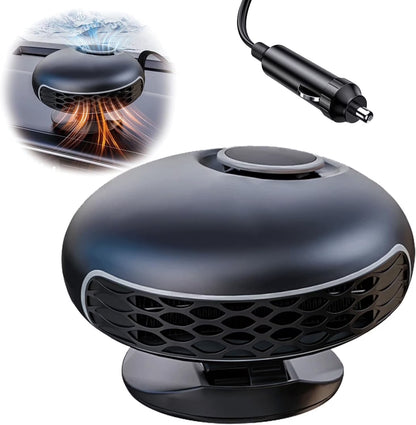 2-in-1 Fast Heating & Cooling Car Heater – 12V Portable Car Defroster with 360° Rotation & Cigarette Lighter Plug