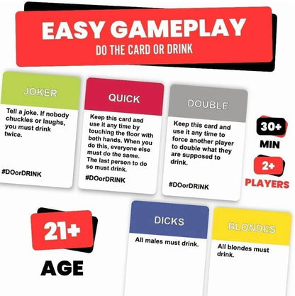 Win or Blackout Card Game – Fun Drinking Game for Adults | Hilarious Party Game for Game Night, Gatherings & Celebrations
