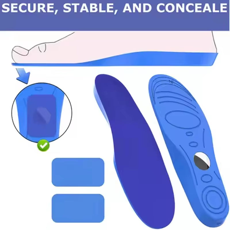 Smart Shoe Insoles – Hidden AirTag Holder for Kids & Seniors