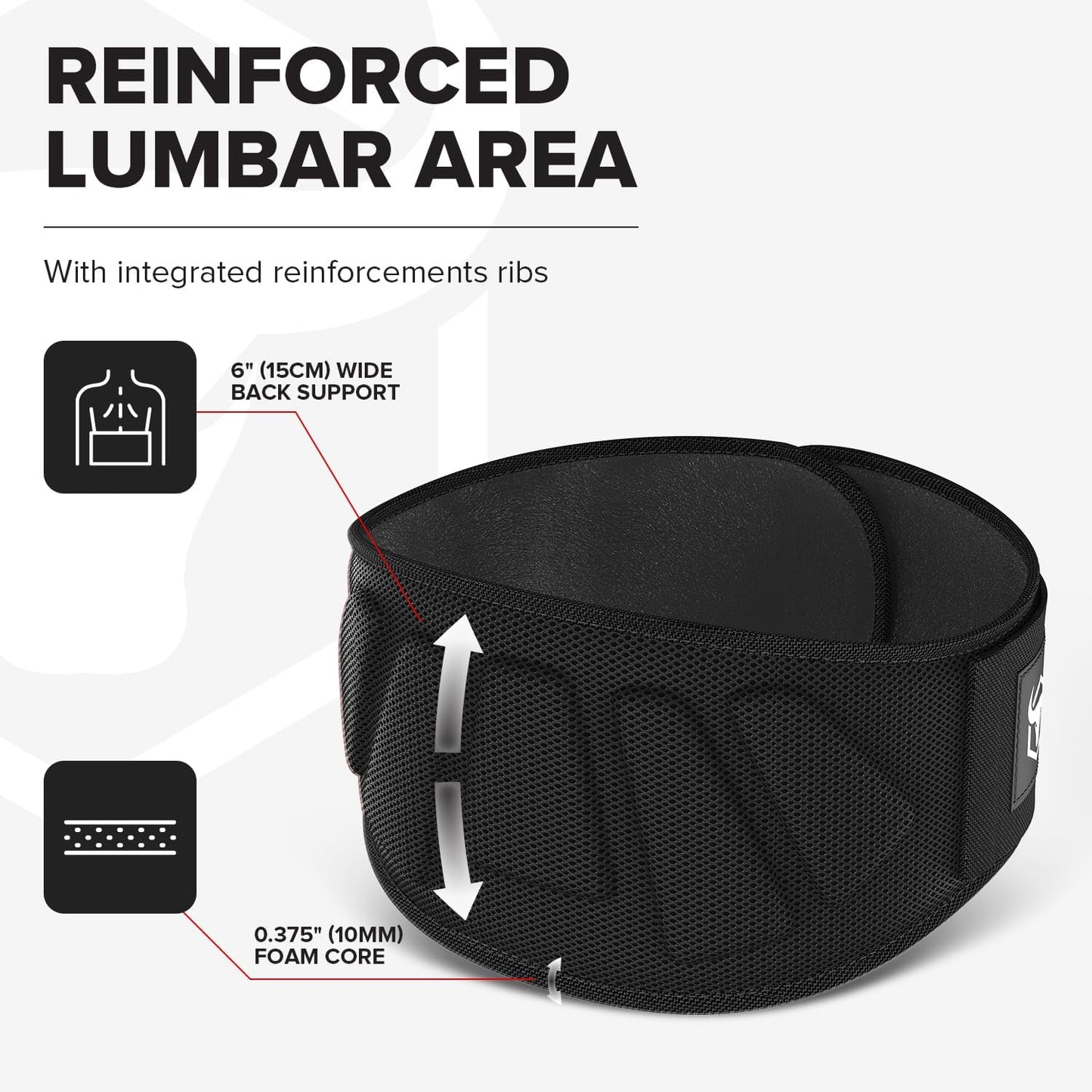 CoreGuard™ 6-Inch Auto-Lock Weightlifting Belt – Back Support for Strength Training & CrossFit