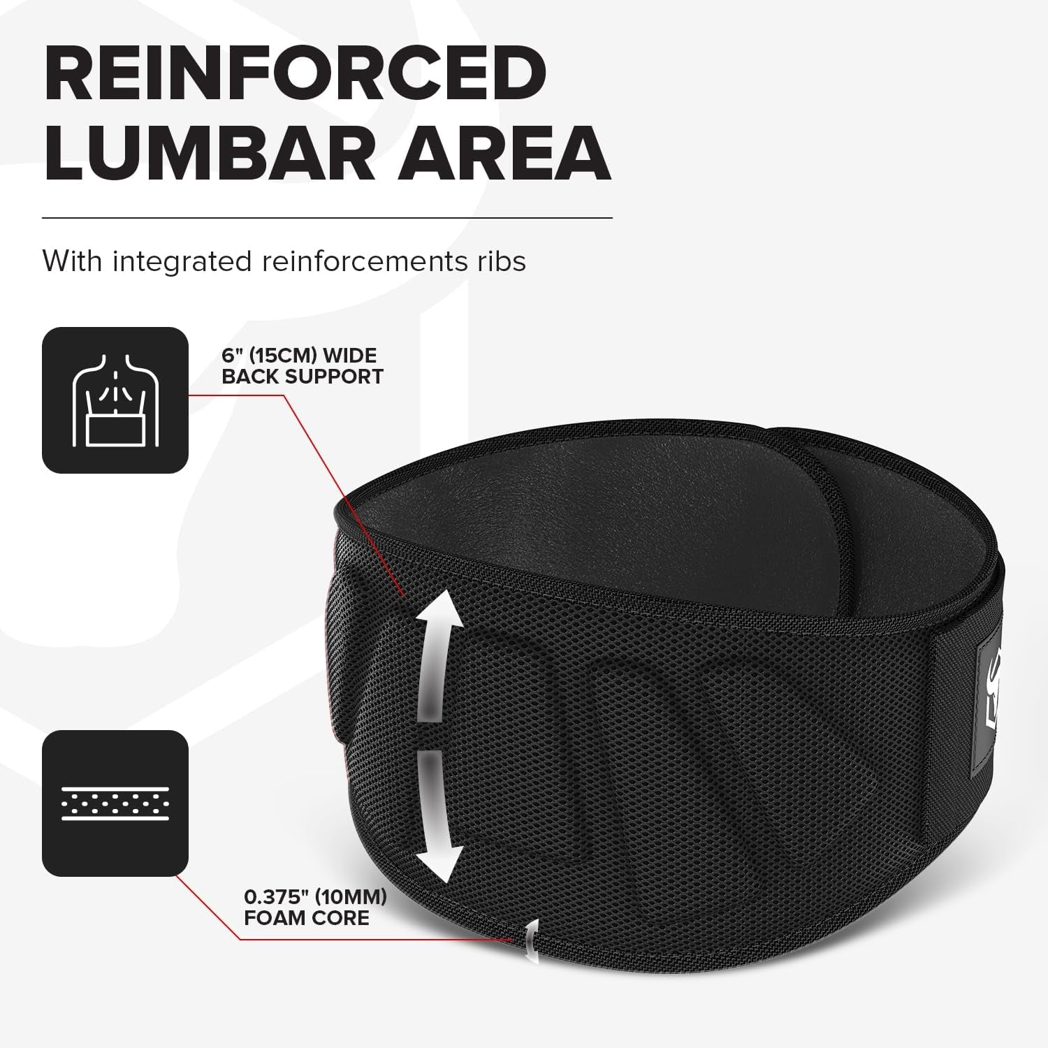 CoreGuard™ 6-Inch Auto-Lock Weightlifting Belt – Back Support for Strength Training & CrossFit