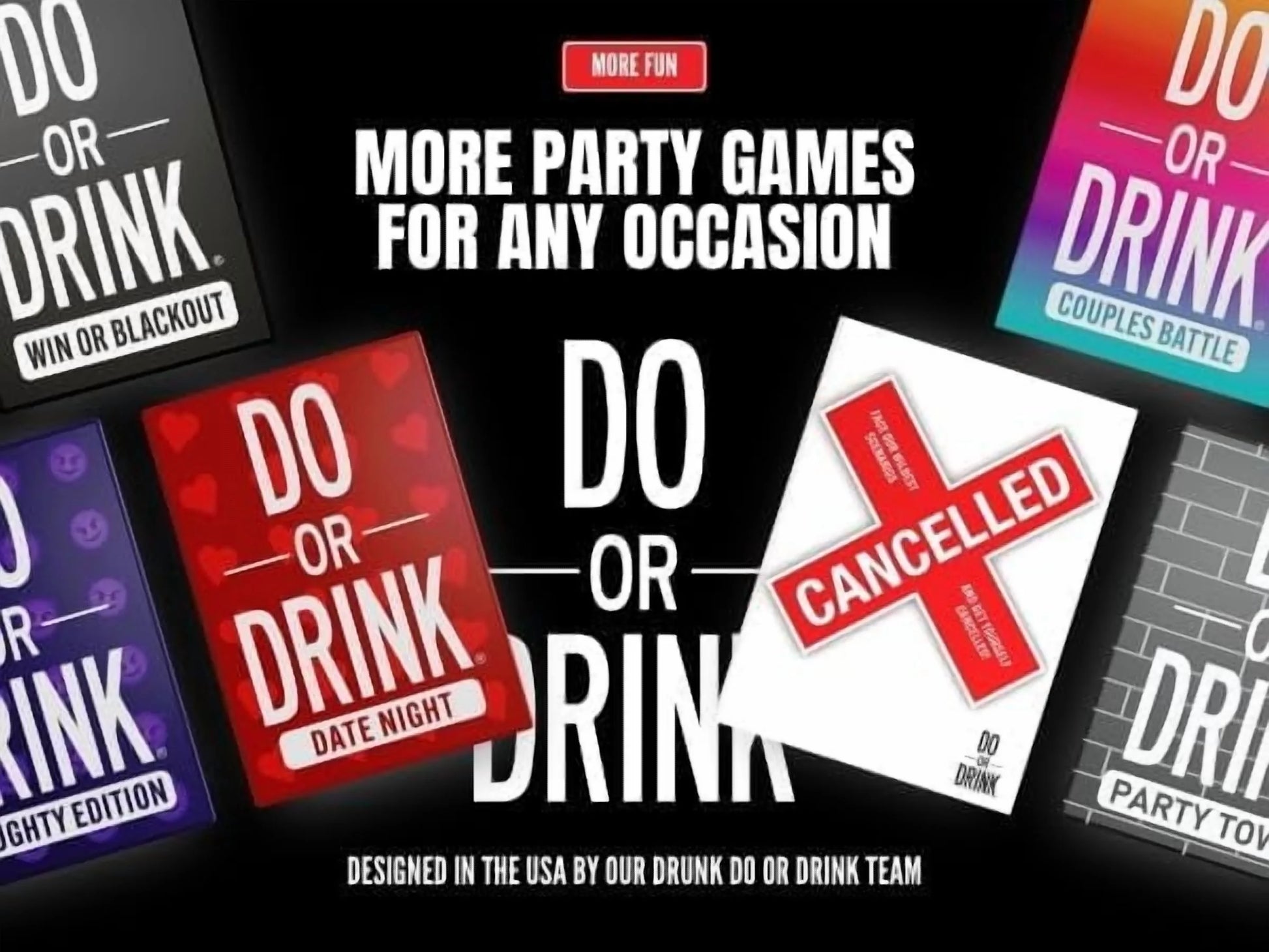 Win or Blackout Card Game – Fun Drinking Game for Adults | Hilarious Party Game for Game Night, Gatherings & Celebrations