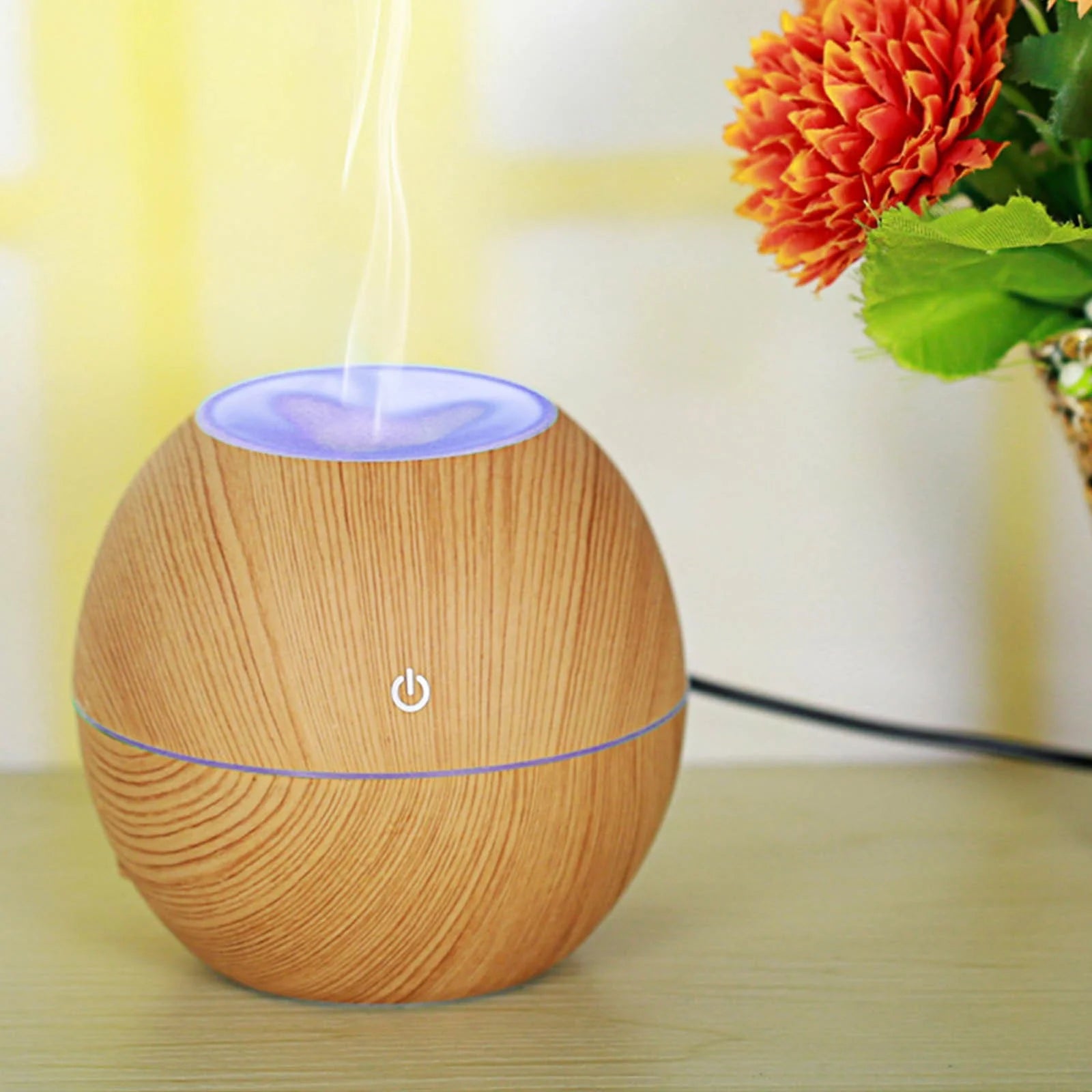 Essential Oil Diffuser & Humidifier – Ultrasonic Electric Aroma Vaporizer with LED Color Light & Auto-Off Safety for Home, Bedroom & Office