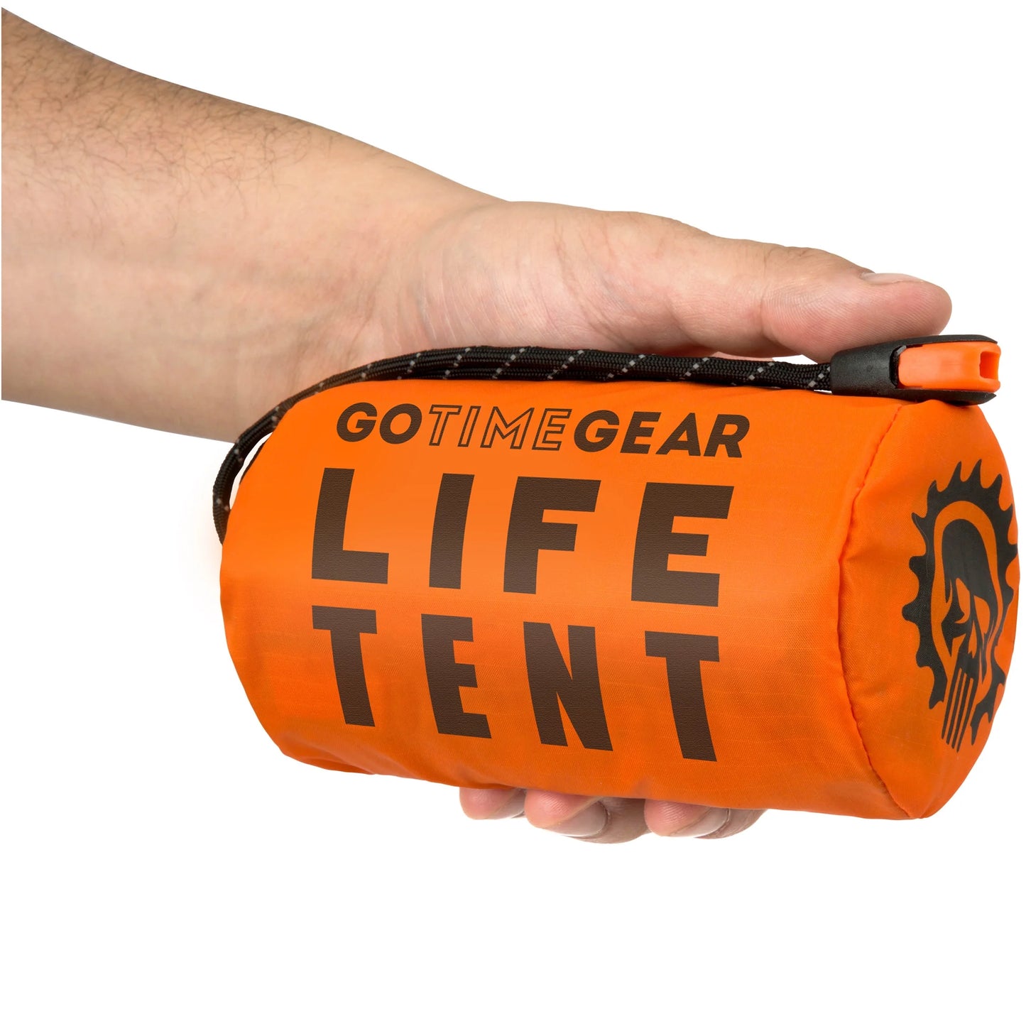 Life Tent Emergency Survival Shelter – 2-Person Waterproof & Thermal Tube Tent with Paracord Rope, Survival Whistle & Portable Carry Sack (Orange)