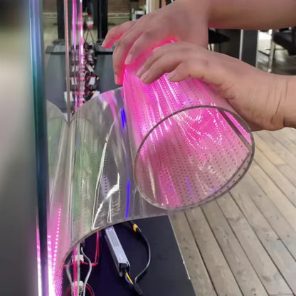 ClearView™ Flexible LED Glass – Transparent Digital Signage Display
