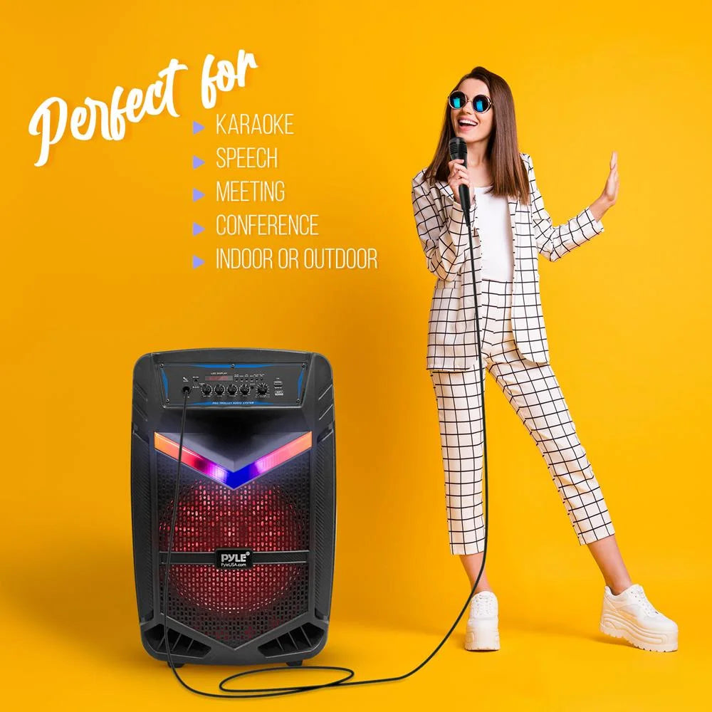 Portable Bluetooth Speaker System – 600W Rechargeable Outdoor Wireless Speaker with Powerful Sound & Deep Bass