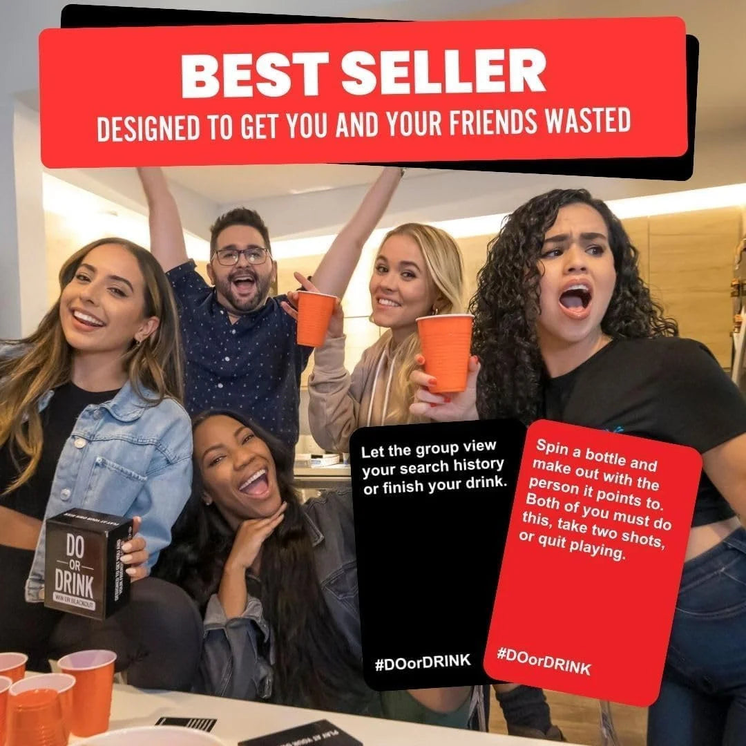 Win or Blackout Card Game – Fun Drinking Game for Adults | Hilarious Party Game for Game Night, Gatherings & Celebrations