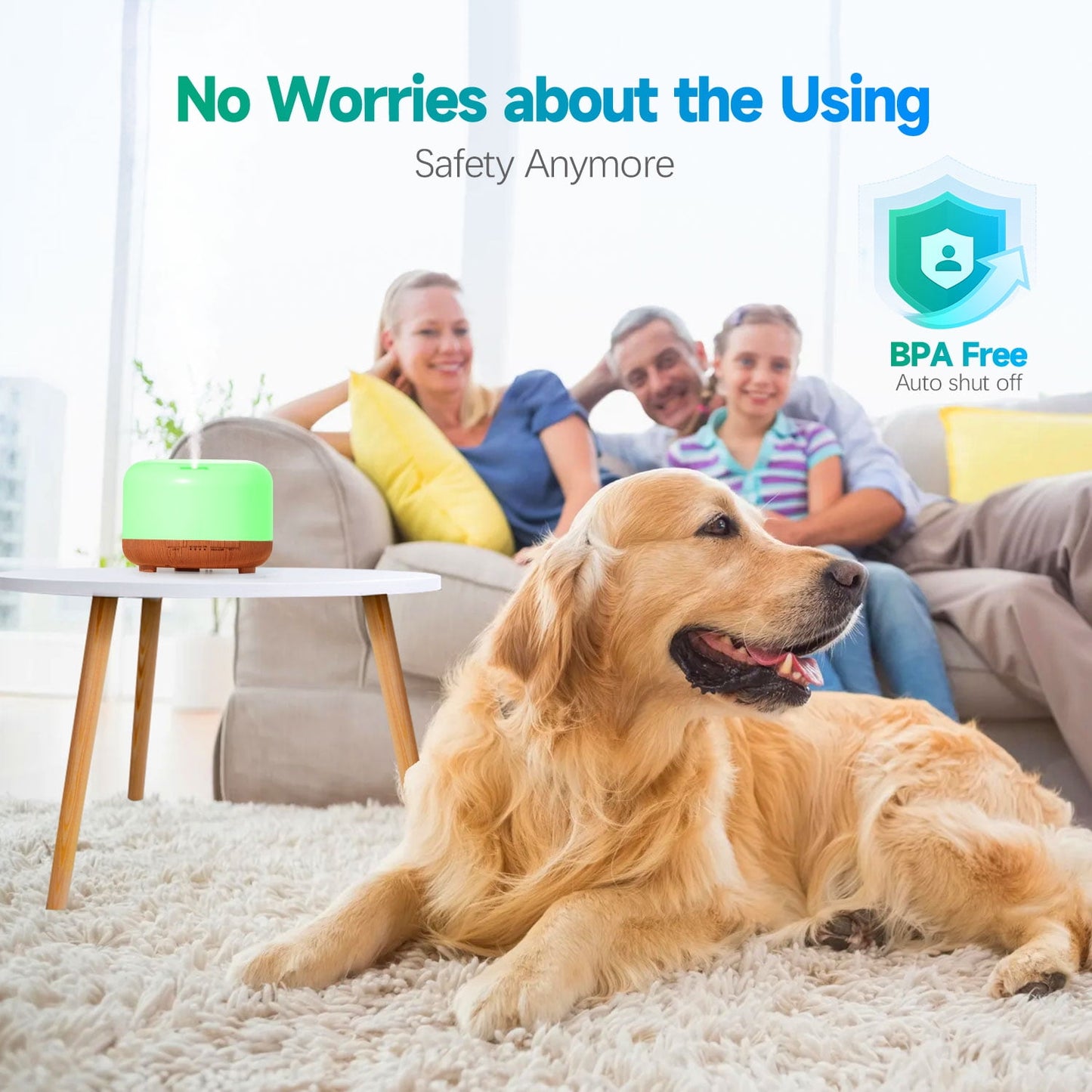 500ml Water Scent Diffuser – Upgraded Aromatherapy Essential Oil Diffuser with Remote Control, Cool Mist Air Humidifier for Large Rooms, Home, Office & Car