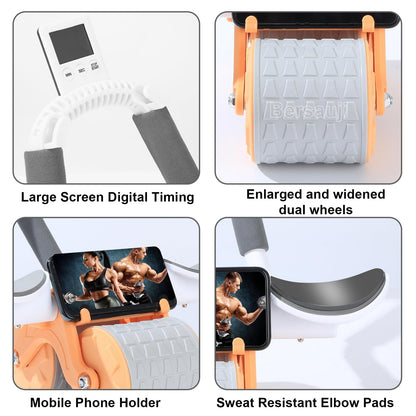 2025 Ab Roller with Timer & Elbow Support – Automatic Rebound Abdominal Wheel for Core Training