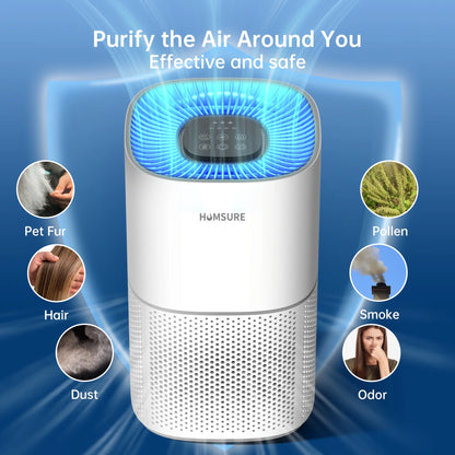 H13 True HEPA Air Purifier for Large Rooms up to 2500 ft² – Quiet Home Air Cleaner with Sleep Mode, Child Lock & 99.97% Filtration for Pets, Dust, Smoke & Allergens